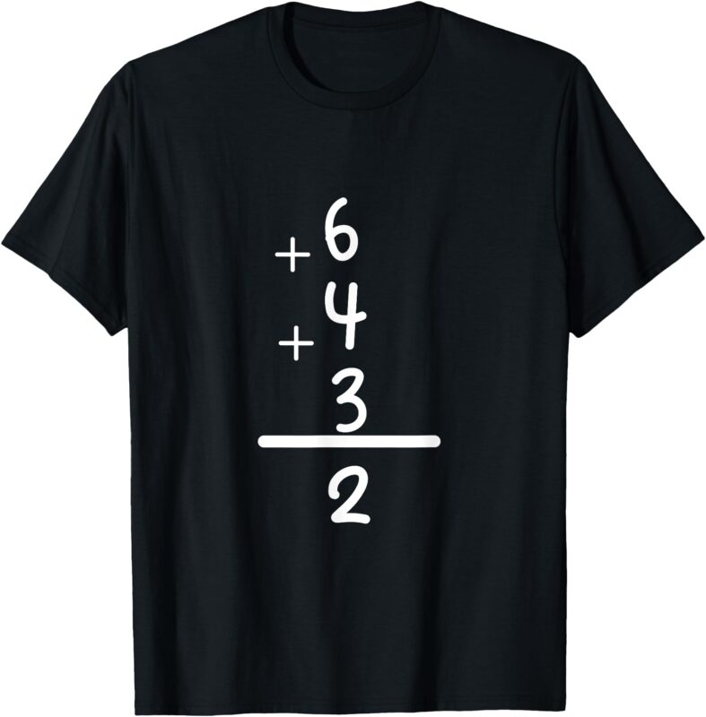 Hit It Out of the Park with Our 6+4+3=2 Baseball Double Play T-Shirt