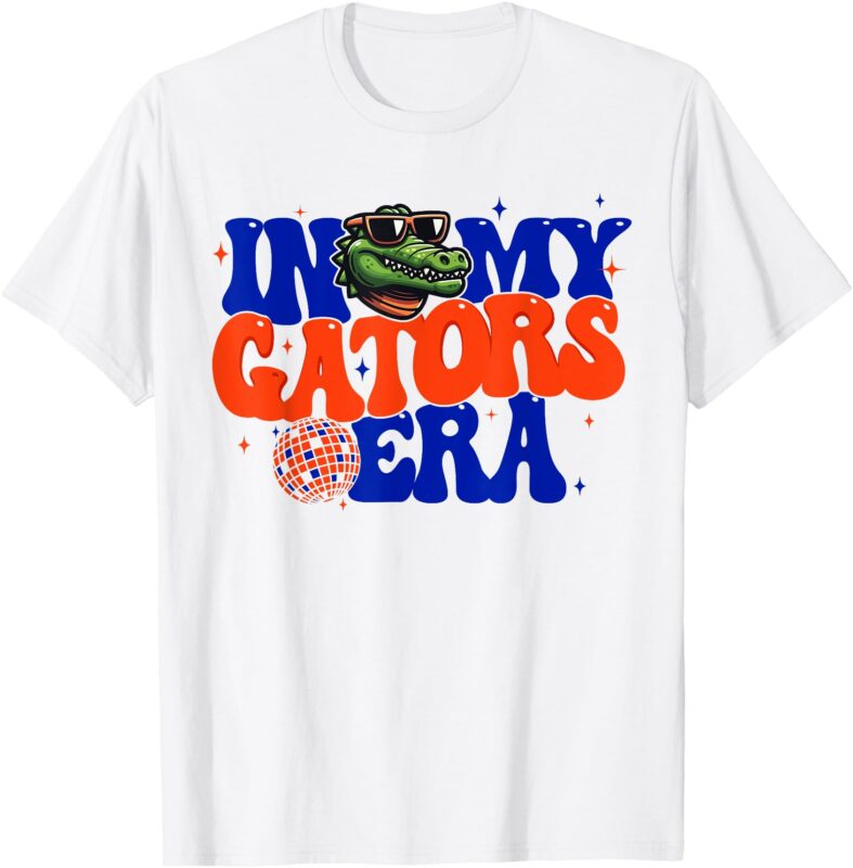 In My Gators Era Game Day Mascot Spirit Squad Florida Groovy T-Shirt