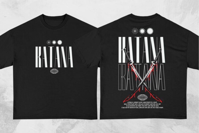 Japanese Streetwear T-Shirt Designs Bundle