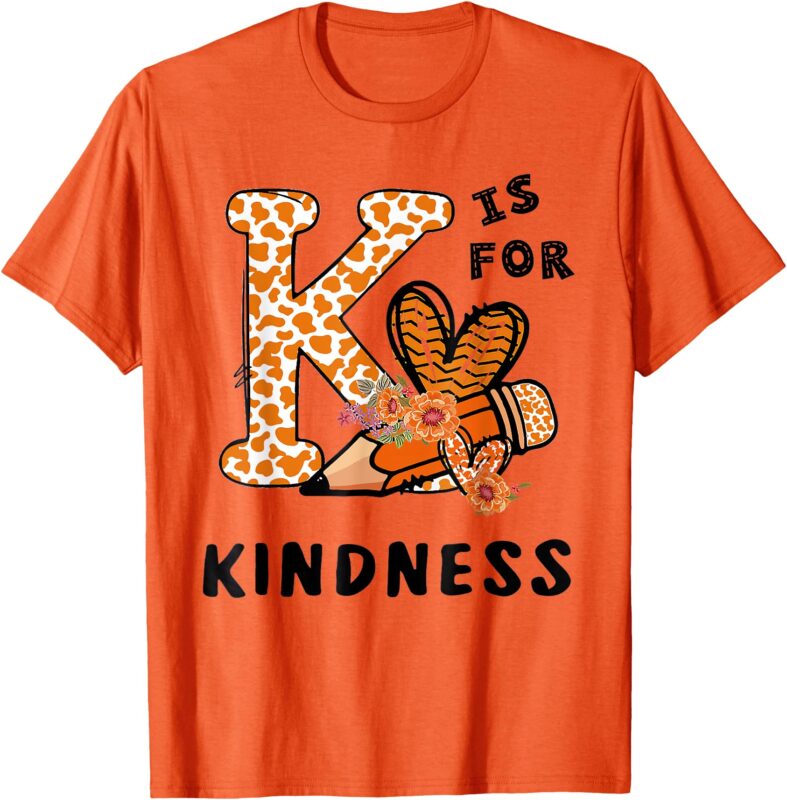 Kindness Unity Day Orange Teachers Kids T-Shirt