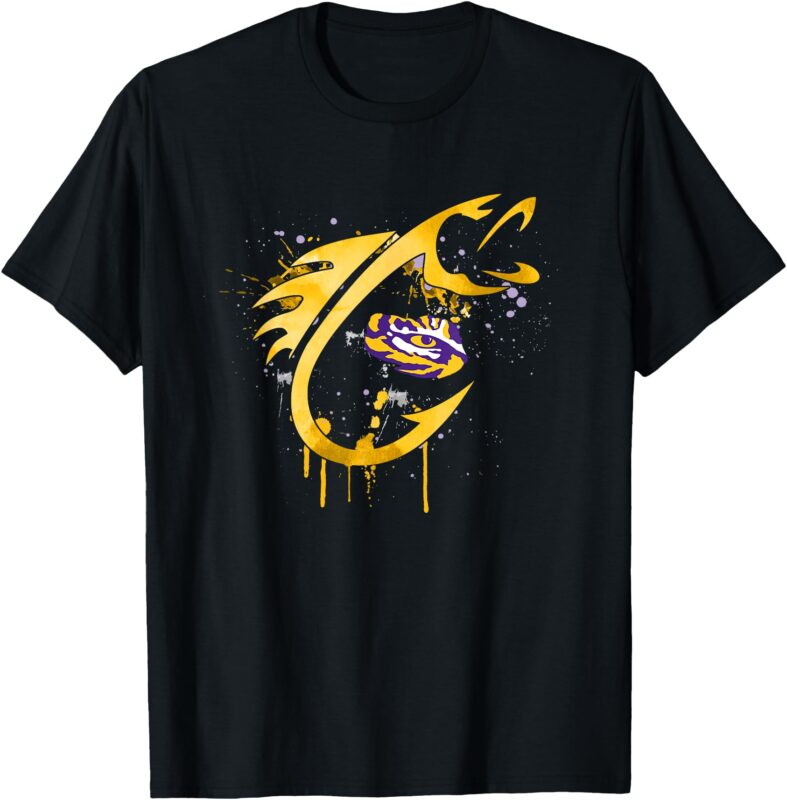 LSU Tigers Fishing Fish Hook T-Shirt