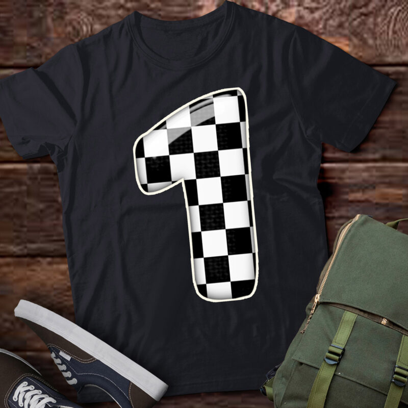 LT322 Birthday Boy one Race Car 1st Birthday Racing Car Flag