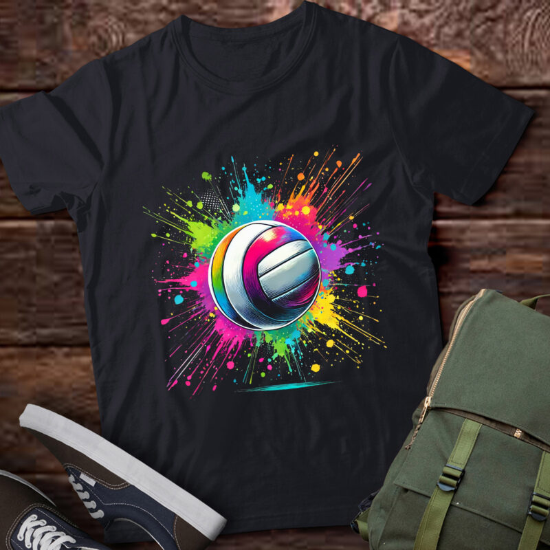 LT325 Colorful Volleyball Tie Dye Girls Distressed Ball