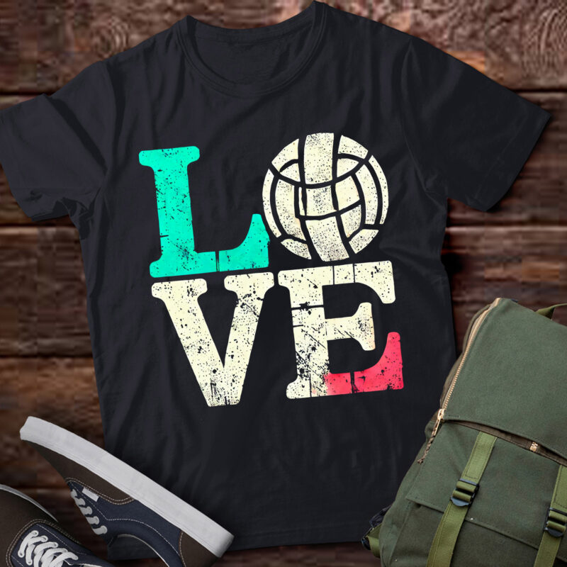LT327 Girls Love Volleyball Best Fun Birthday Gift Sport