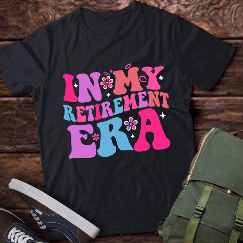 LT339 Groovy In My Retirement Era Funny Teacher Retired