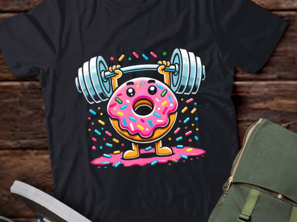 Lt416 weightlifing – funny fitness workout gym cute donut t shirt vector graphic Lt416 weightlifing – funny fitness workout gym cute donut t shirt vector graphic