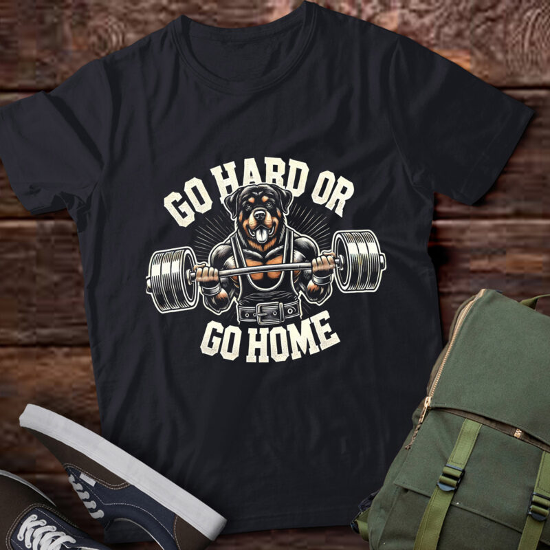 LT426 Rottweiler Dog Weightlifting Fitness Gym