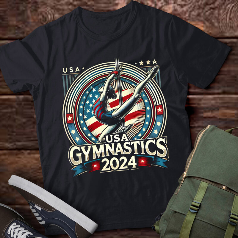 LT427 Vibrant Gymnastics 2024 Logo: Strength and Elegance