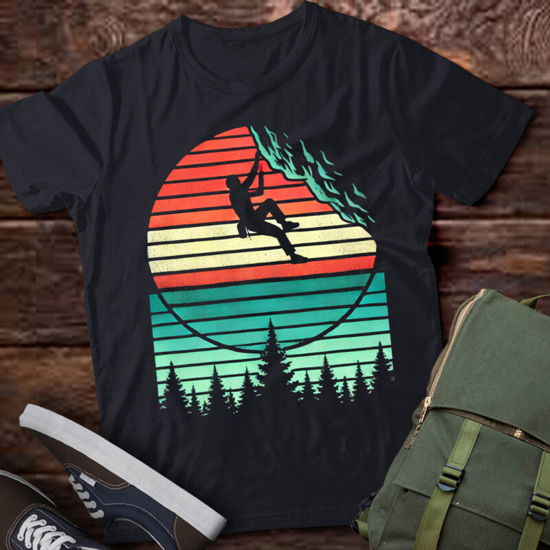LT431 Vintage Retro Rock Climber & Rock Climbing Gift