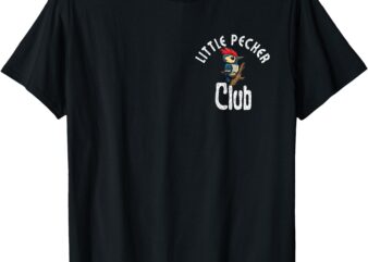 Little Pecker Club Funny Woodpecker Men T-Shirt