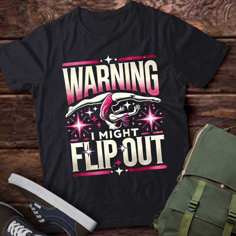 M444 I Might Flip Out Funny Gymnast Cheerleading Gift