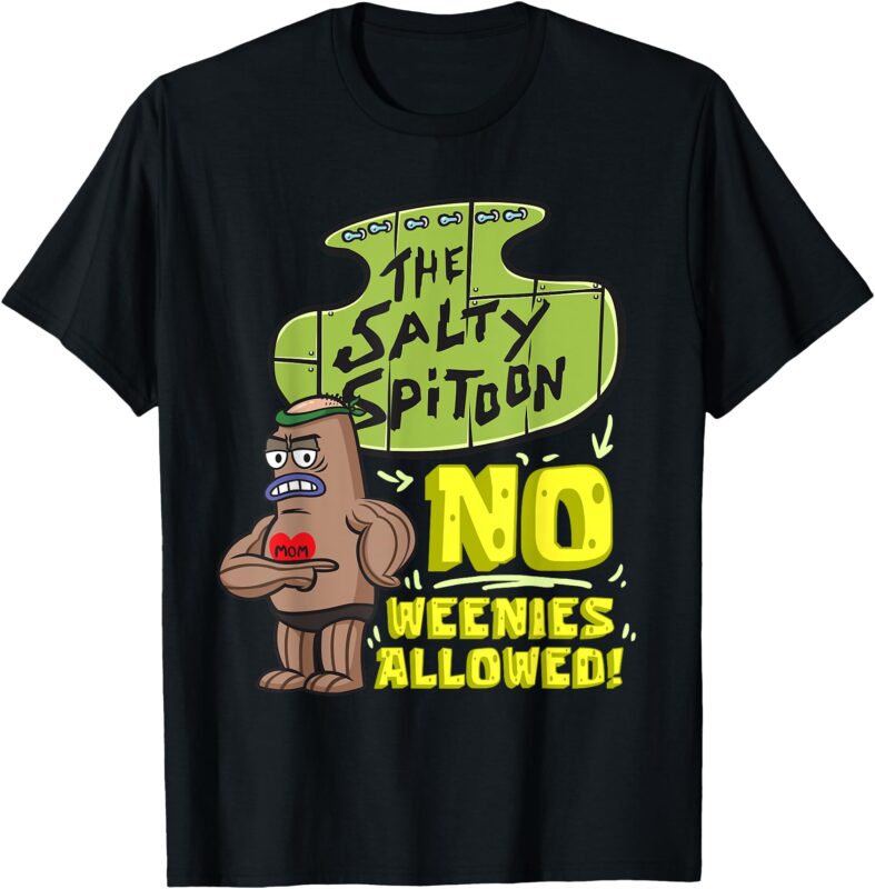 Mademark x SpongeBob SquarePants – Salty Spitoon No Weenies Allowed SpongeBob Gym Bodybuilder T-Shirt