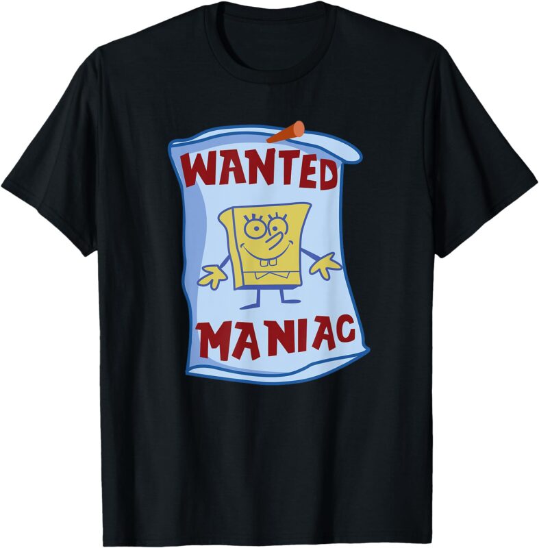 Mademark x SpongeBob SquarePants – SpongeBob SquarePants – Wanted_ Maniac T-Shirt