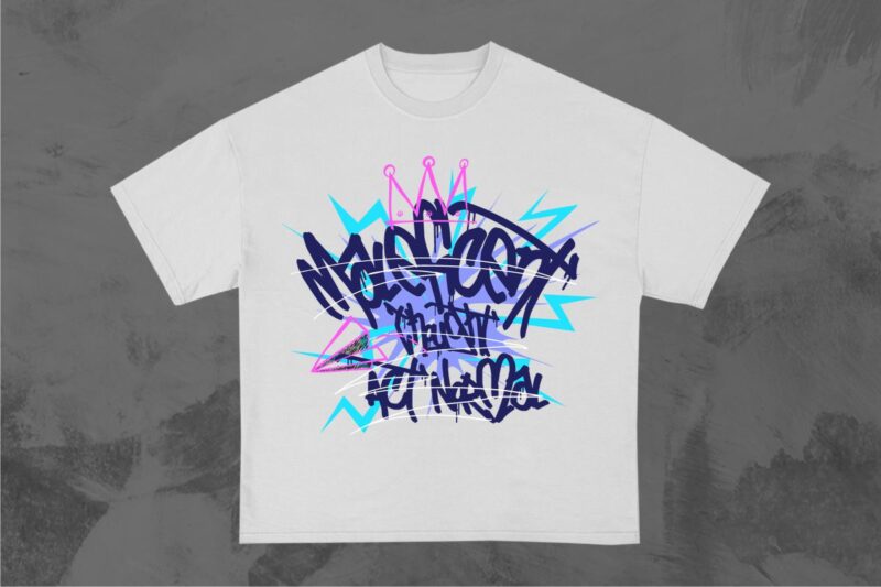 Graffiti Brutalism T-Shirt Designs Bundle