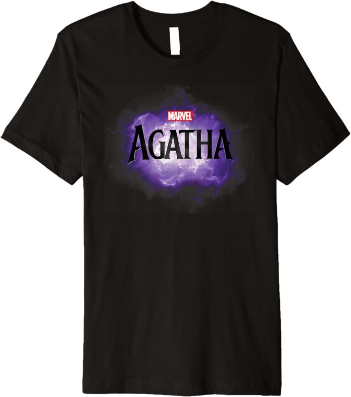 Marvel Agatha All Along Disney+ Series Official Agatha Logo Premium T-Shirt