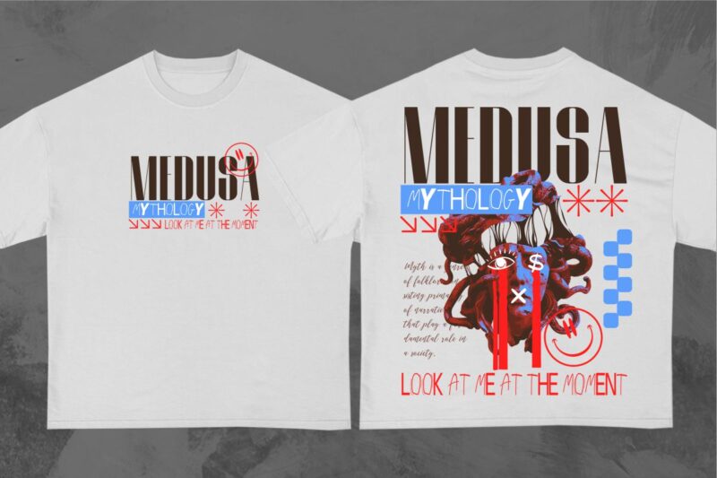 Brutalism Streetwear T-Shirt Design Bundle