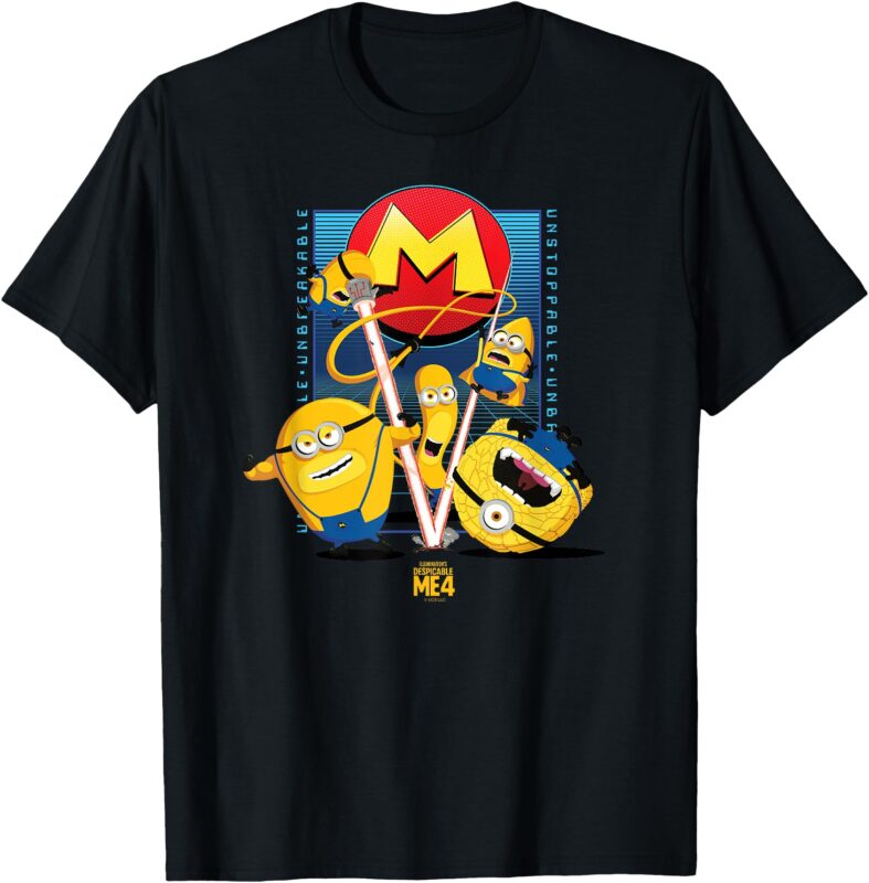Minions Despicable Me 4 Mega Minions Group T-Shirt