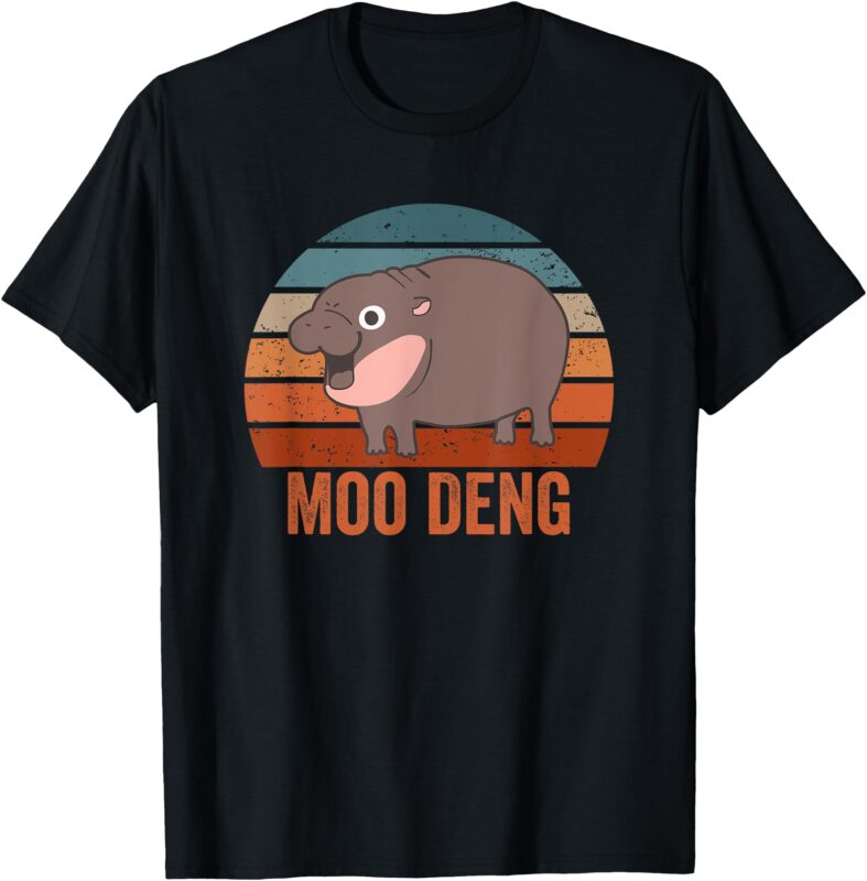 Moo Deng baby hippo zoo baby hippo Vintage T-Shirt