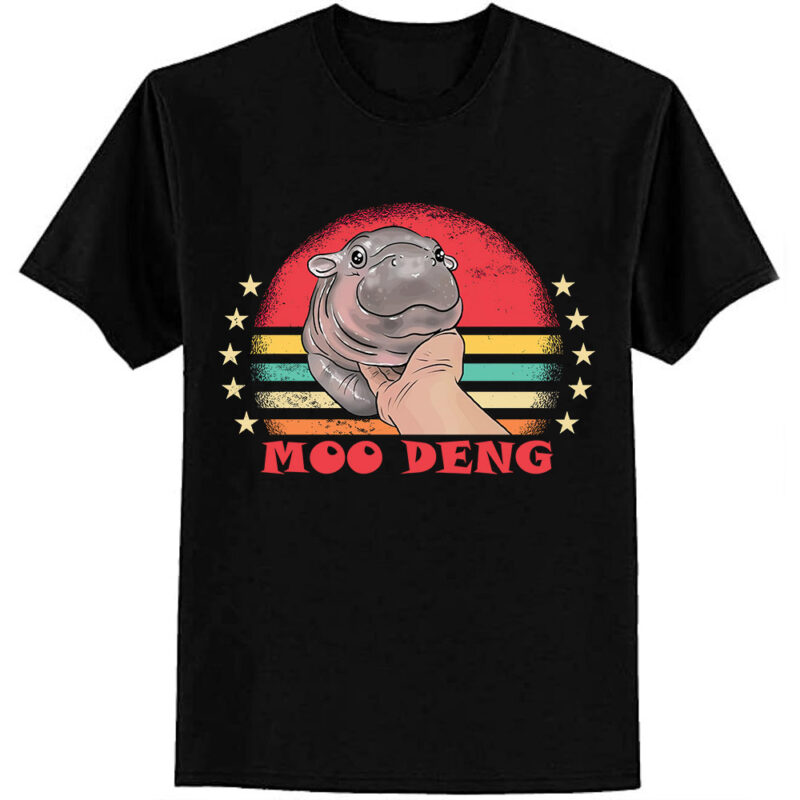 Moo Deng baby hippo zoo baby hippo Vintage T-Shirt ltsp