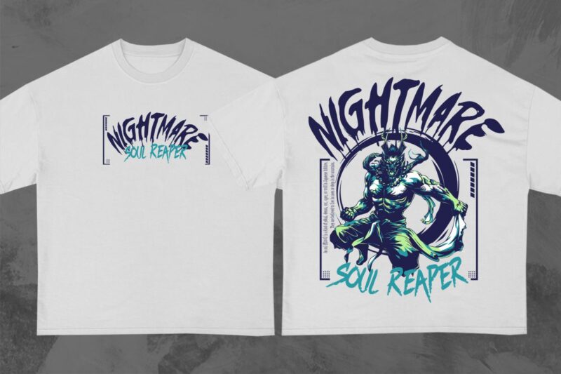 Japanese Streetwear T-Shirt Designs Bundle