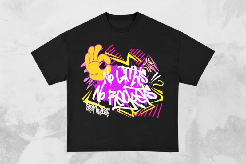 Graffiti Brutalism T-Shirt Designs Bundle
