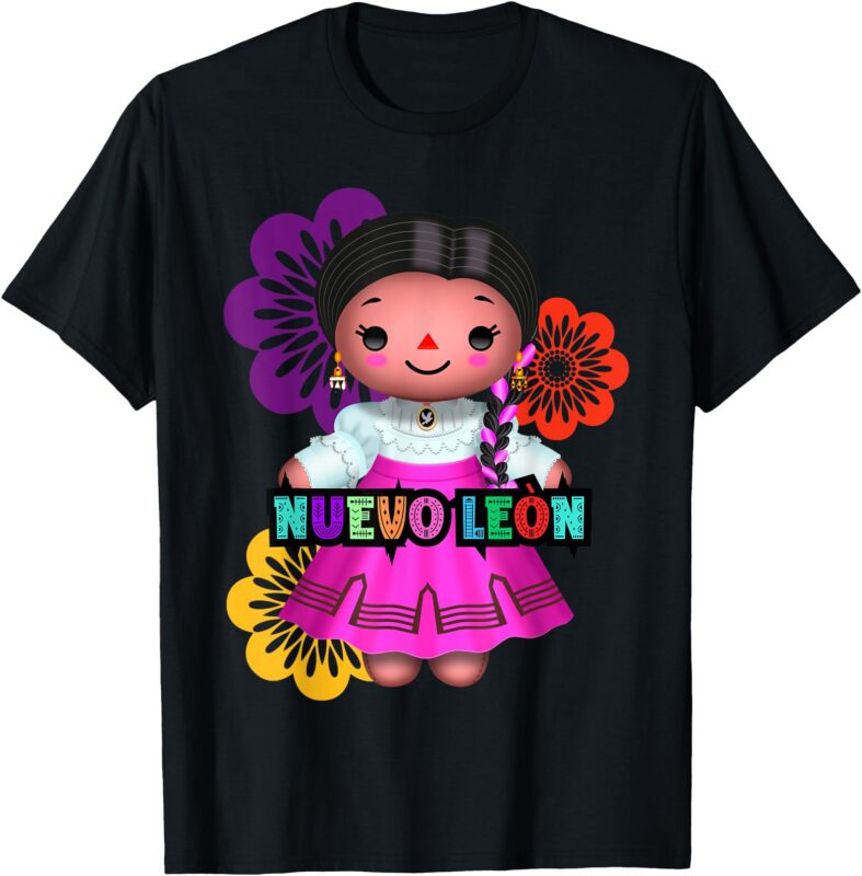 Nuevo León Muñeca Lelé, Handmade Mexican Rag Doll Collection T-Shirt