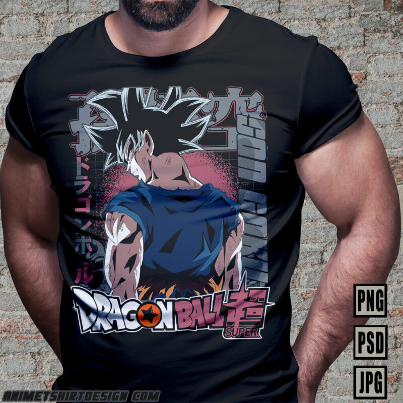 SON GOKU DRAGON BALL PART#11 ANIME TSHIRT DESIGN BUNDLE PNG
