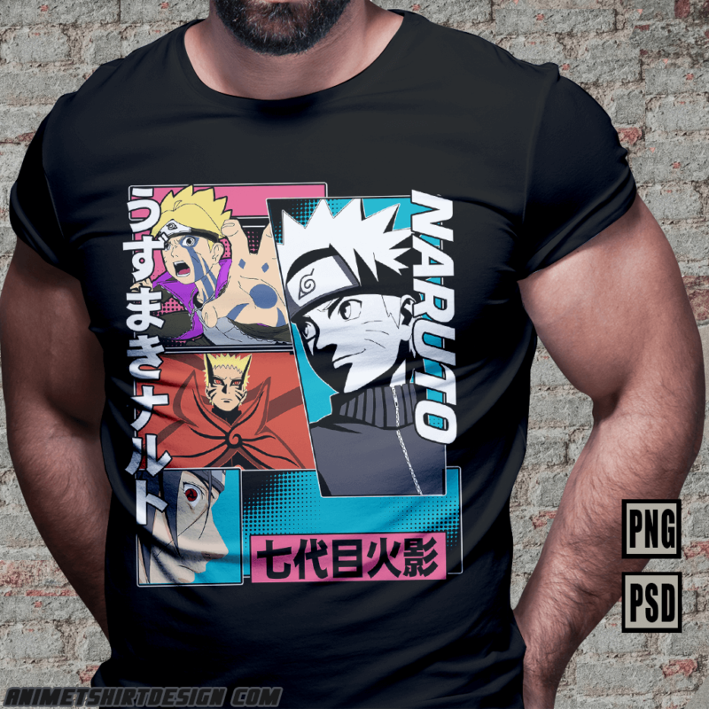 43 naruto boruto anime tshirt design bundle [PART#13]