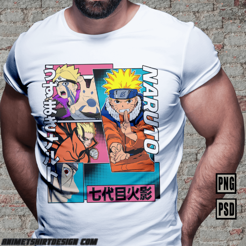 43 naruto boruto anime tshirt design bundle [PART#13]