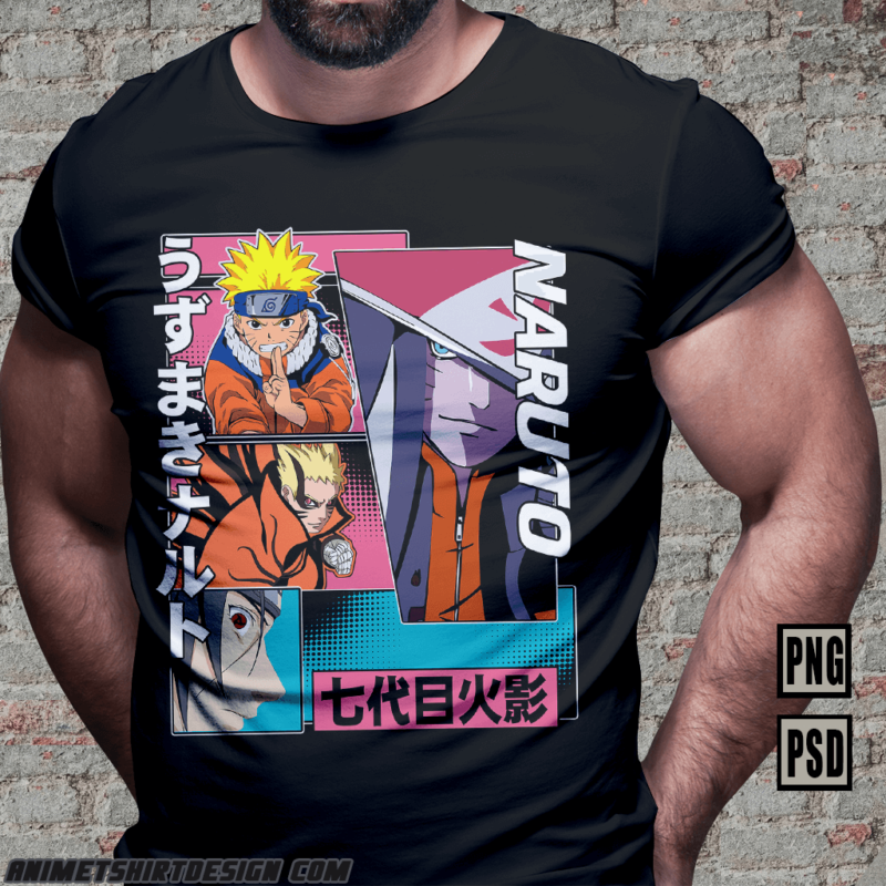 43 naruto boruto anime tshirt design bundle [PART#13]