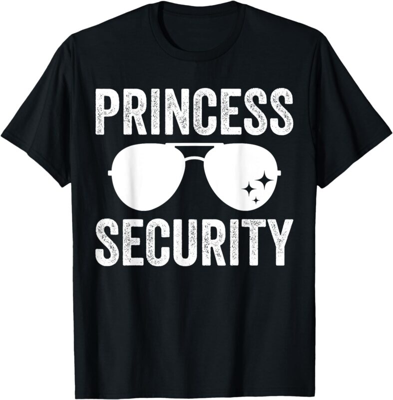 Princess Security Halloween Costume Dad Mom Boy T-Shirt
