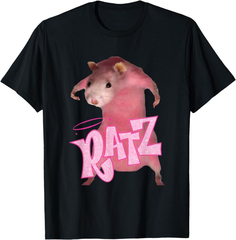 Ratz Tee Top Funny Pink Rat Meme Internet Humour T-Shirt