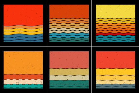 Retro sunset background, Vintage sunset background, Retro vintage sunset design, sunset retro aesthetic, 80s sunset background, vintage suns
