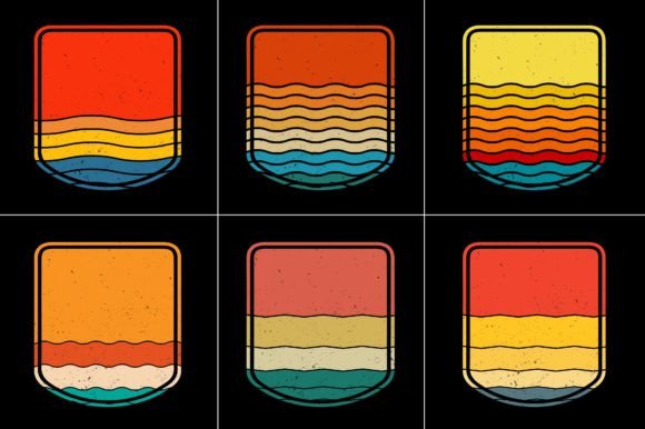 Retro sunset background, Vintage sunset background, Retro vintage sunset design, sunset retro aesthetic, 80s sunset background, vintage suns
