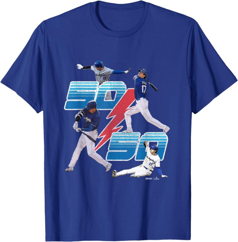 Shohei Ohtani Los Angeles 50_50 Club Lightning MLB Players T-Shirt