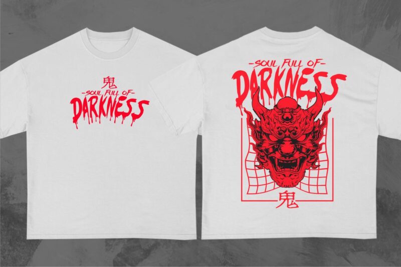 Japanese Streetwear T-Shirt Designs Bundle