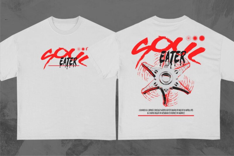 Japanese Streetwear T-Shirt Designs Bundle