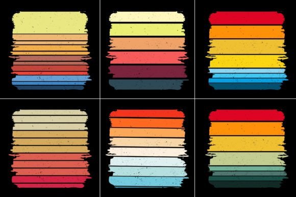 Sunset Colorful T-Shirt Graphic Bundle