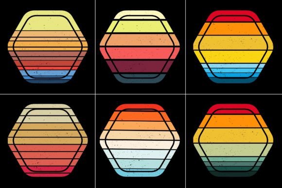 Sunset Colorful T-Shirt Graphic Bundle