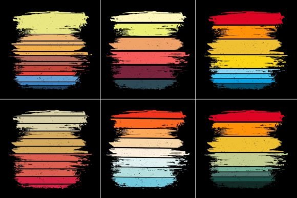 Sunset Colorful T-Shirt Graphic Bundle