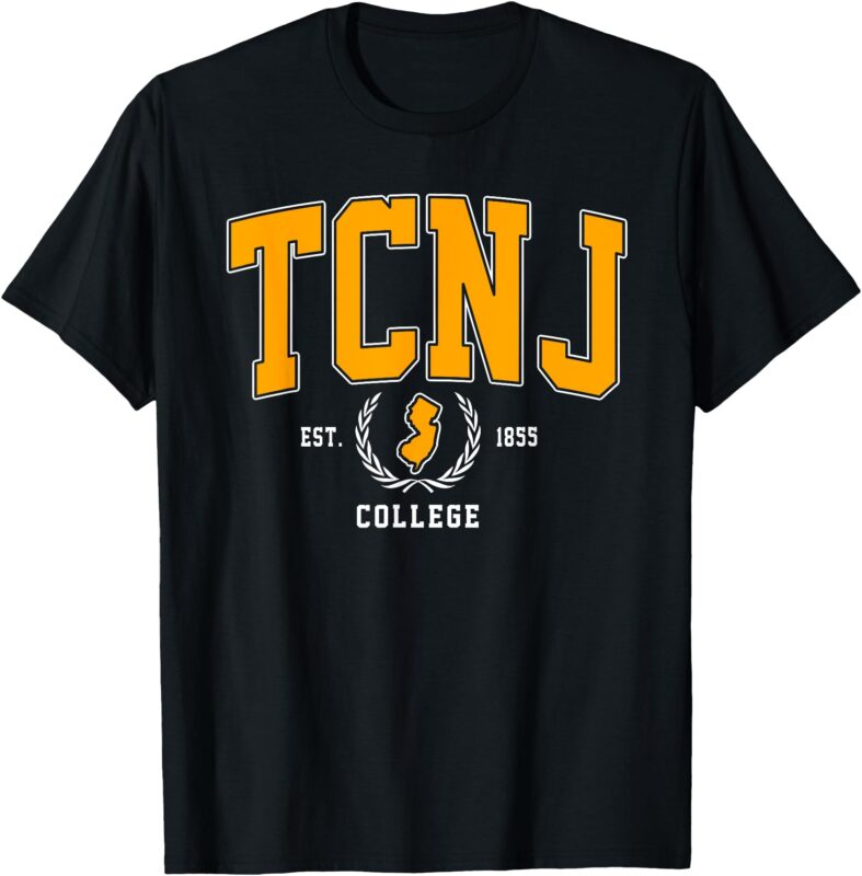 TCNJ The College of New Jersey Arch Design Vintage Men Women T-Shirt
