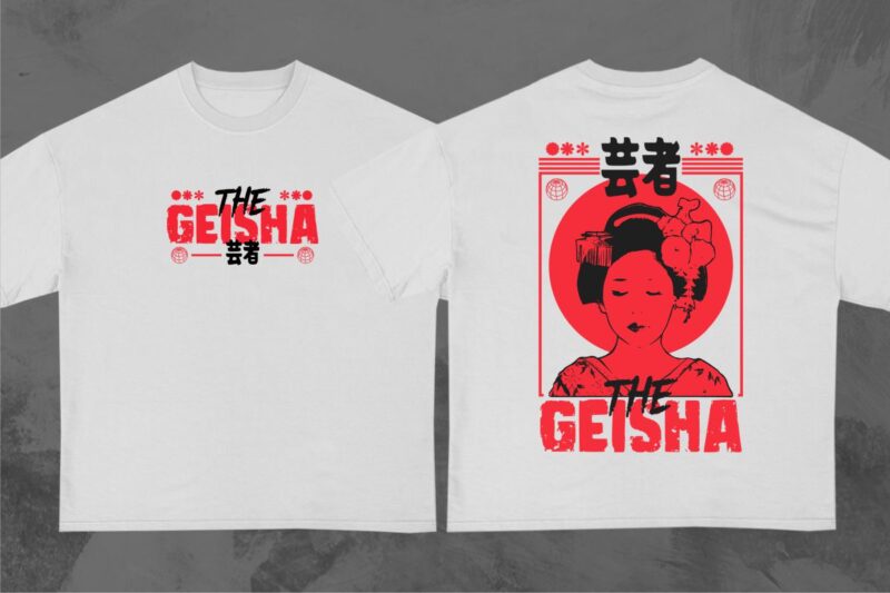 Japanese Streetwear T-Shirt Designs Bundle