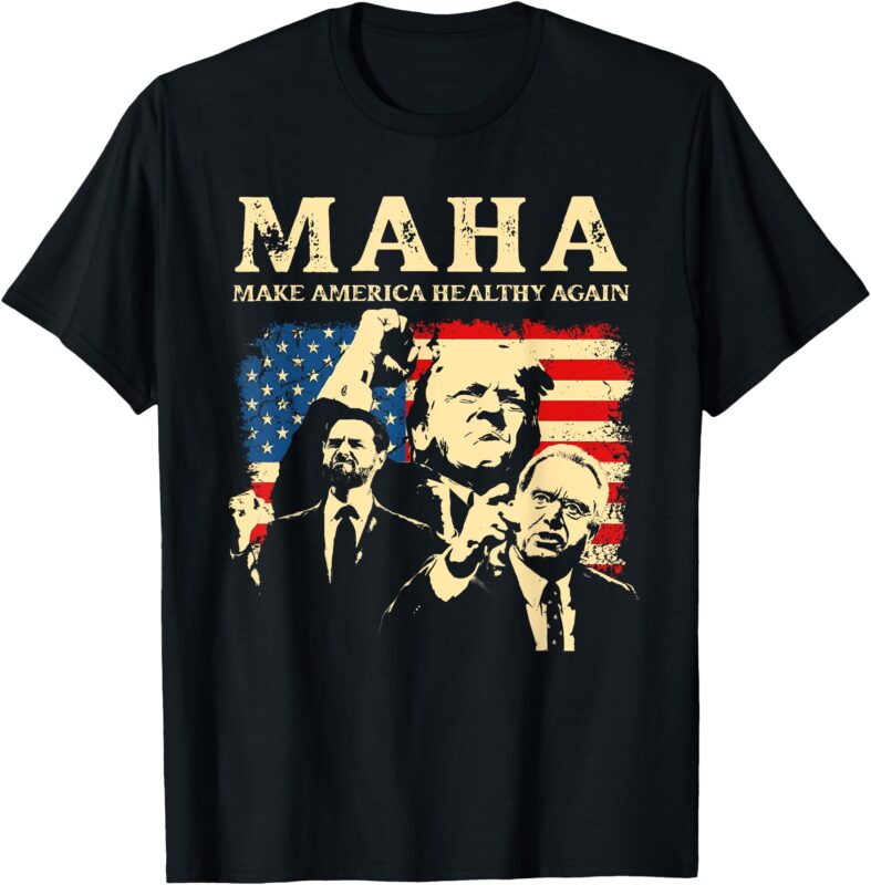 Trump Vance Kennedy MAHA 2024 Funny Trump 45 47 Pro Trump T-Shirt