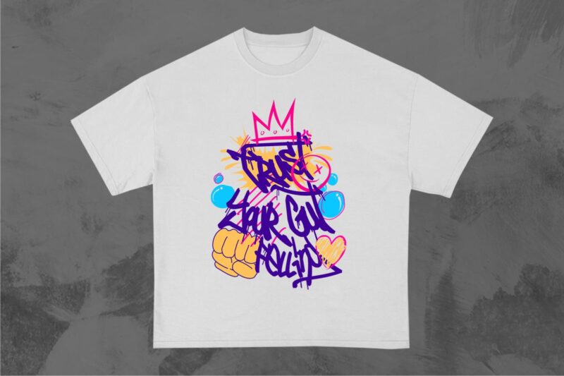 Graffiti Brutalism T-Shirt Designs Bundle