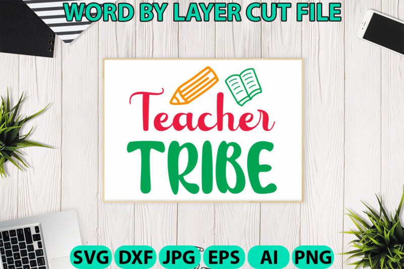Teacher Tribe, Hello Back to School svg, First day of School svg, Back to School bundle svg, Bundle of 6 Back to School svg, Back To School