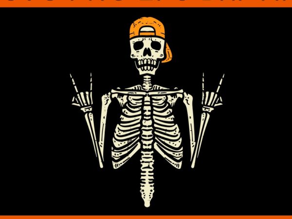 Rocker skater skeleton cap cool halloween svg t shirt design online Rocker skater skeleton cap cool halloween svg t shirt design online