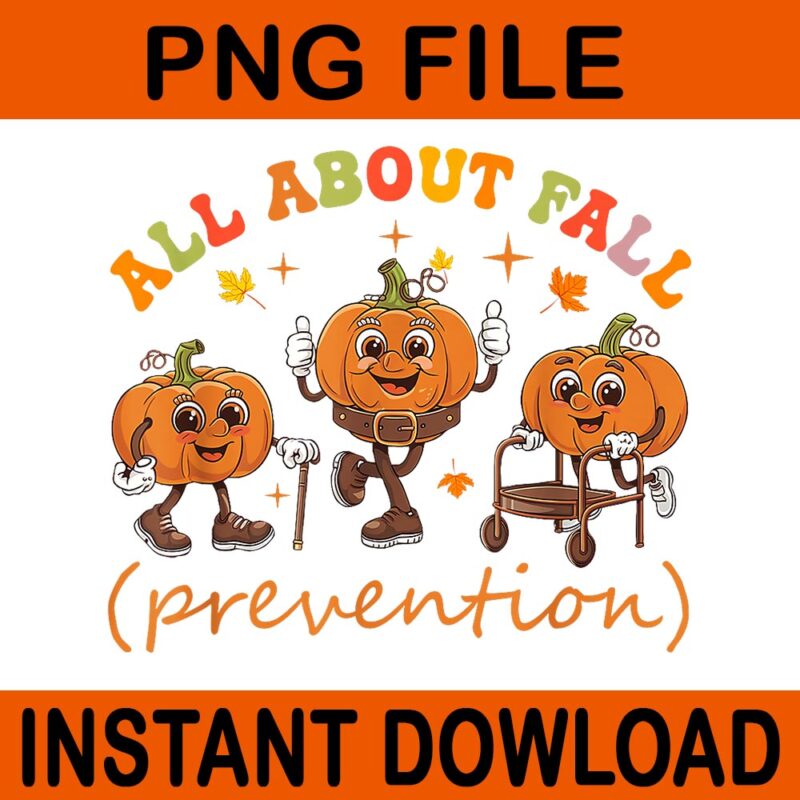 I Love Fall Prevention Thanksgiving Pumpkins Old PNG