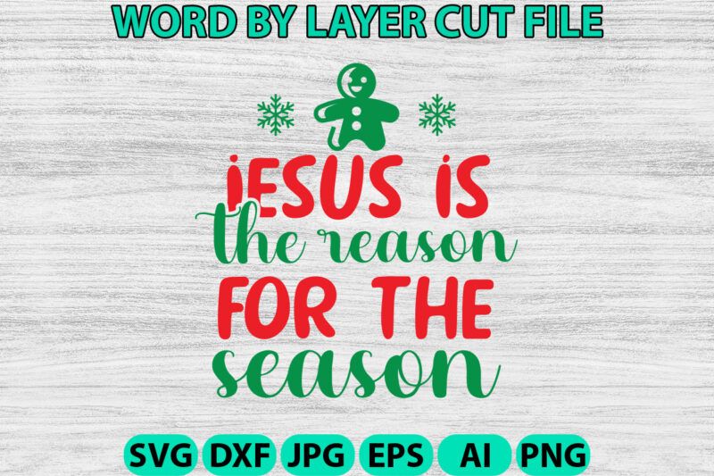 Jesus is the reason for the Season, Christmas SVG, Christmas PNG, Winter svg, Santa SVG, Holiday, Merry Christmas, Christmas Bundle, Funny C