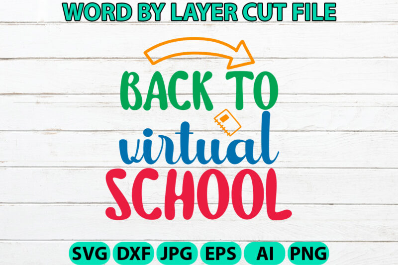 Back to Virtual School, Hello Back to School svg, First day of School svg, Back to School bundle svg, Bundle of 6 Back to School svg, Back