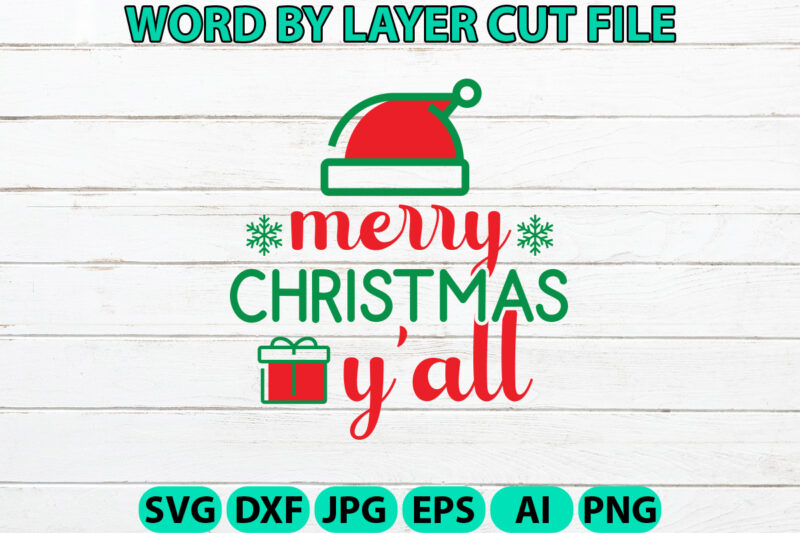Merry Christmas Y’all2, Christmas SVG, Christmas PNG, Winter svg, Santa SVG, Holiday, Merry Christmas, Christmas Bundle, Funny Christmas Shi